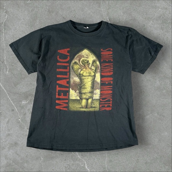 Vintage Metallica Shirt Mens Large Black Y2K 90s Some Kind Of Monster Metal Band - Picture 1 of 10